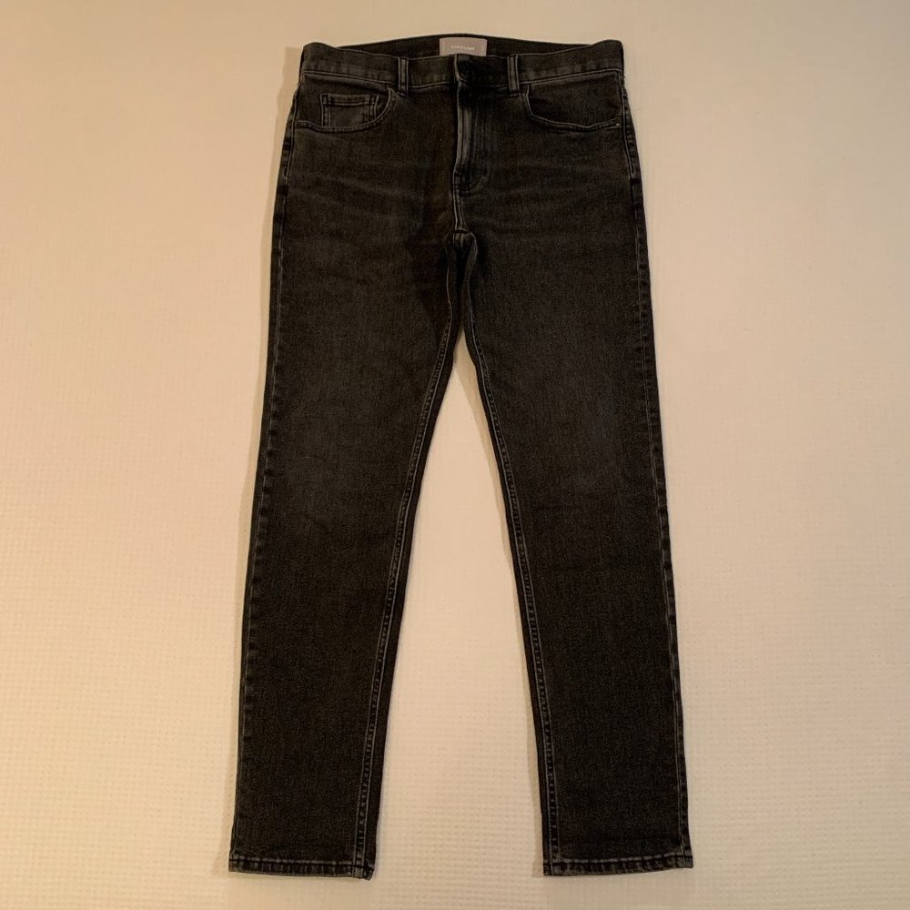 Everlane Skinny Stretch Washed Black Denim Jeans